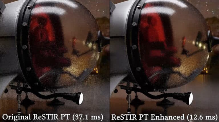 NVIDIA ReSTIR PT Enhanced прискорює трасування шляху у тричі 7 NVIDIA ReSTIR PT Enhanced прискорює трасування шляху у тричі 7