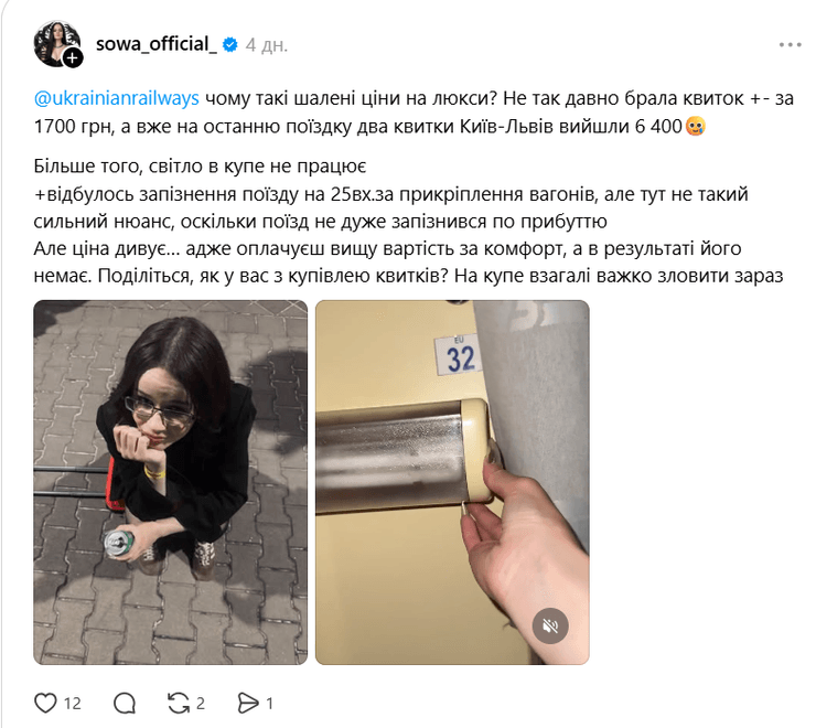 Чому співачка Sowa скаржиться на ціни в Україні: аналіз вартості життя 2 Чому співачка Sowa скаржиться на ціни в Україні: аналіз вартості життя 2