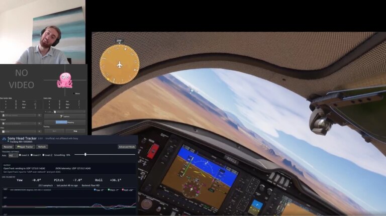 Sony headphones become budget head tracker for simulators 20 Sony headphones become budget head tracker for simulators 20