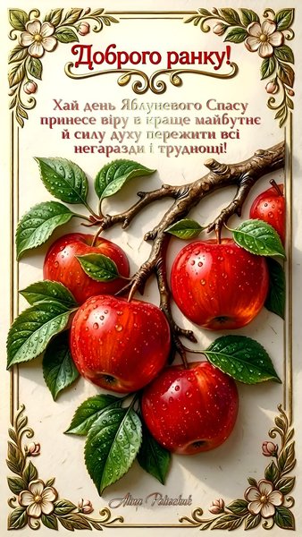 Чому Яблучний Спас важливий: традиції та привітання 6 Чому Яблучний Спас важливий: традиції та привітання 6